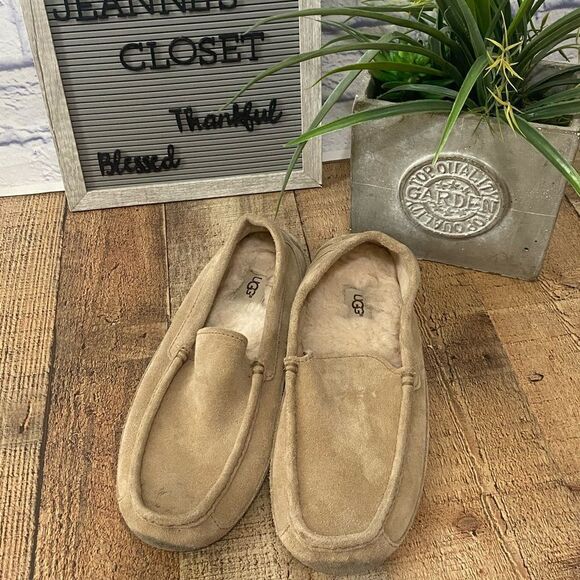 UGG ASCOT PINNACLE SAND SHEARLING HORWEEN LEATHER SHOE US 9 - Picture 9 of 10